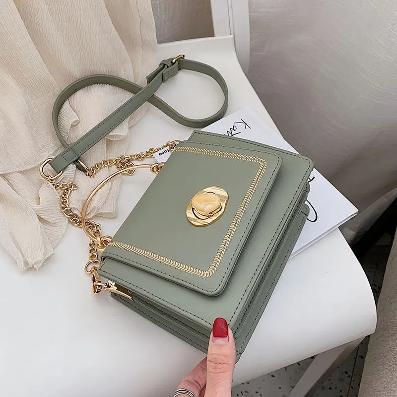 Новинка 2020 ручная квадратная сумка слинг через плечо/сумка плечо с