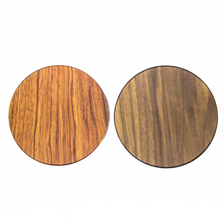 Деревянное Беспроводное зарядное устройство 10 Вт металлическая Беспроводная