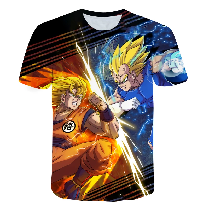

3D Anime Shirt T-shirts With Print Cartoon Fashion Cute Tops Baby boys clothing Children Clothes Street Boys Summer Clothes