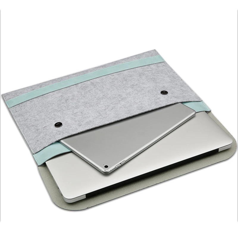 Felt Women's Men's Ipad Notebook Briefcases Bags Business Office Necessary Laptop Protection Document Pouch Travel Accessories