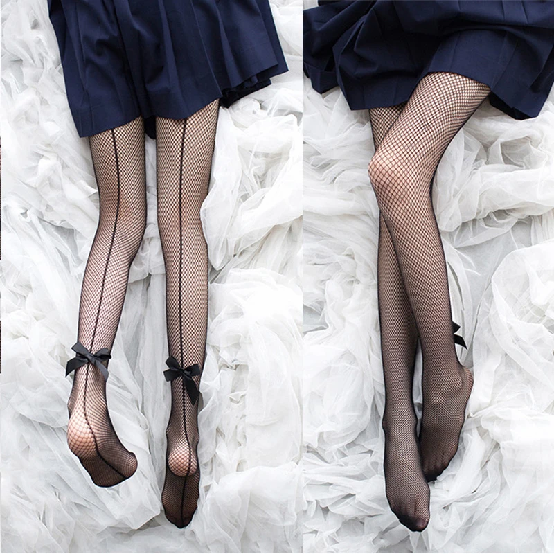 

2021 New Sexy Stockings Transparent Thin Fishnet Nylon Sweet Loli Black Long Legs Over The Knee Sock for Women Fashion Pantyhose