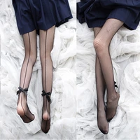 2021 new sexy stockings transparent thin fishnet nylon sweet loli black long legs over the knee sock for women fashion pantyhose