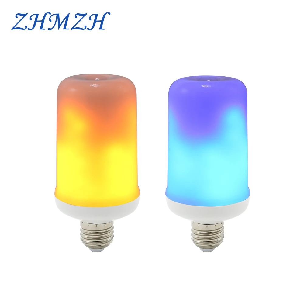 

ZHMZH LED Flame Effect Lamp Bulb Flickering Illumination Breathing Party Decor Lamps Flame Light Gravity Sensor E27 99LEDs