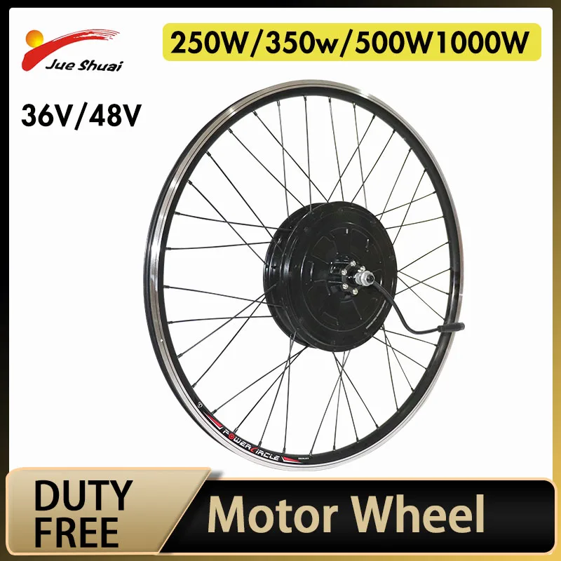 

Duty Free 36V 48V Ebike Motor Wheel Electric Bicycle Conversion Kit Front Rear Hub Motor Wheel 250W 350W 500W 1000W 26" 700C