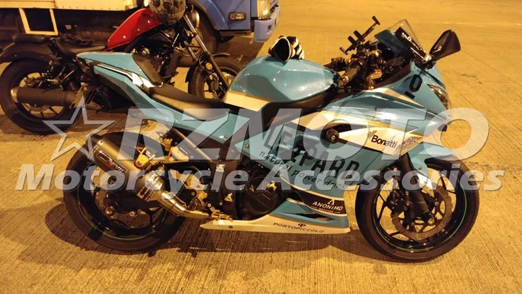 

НОВЫЕ комплекты обтекателей для мотоциклов ABS, подходят для Kawasaki Ninja300 EX300 2013 2014 2015 2016 2017 ZX300R 13 14 15 16 17, небесно-голубого цвета на заказ