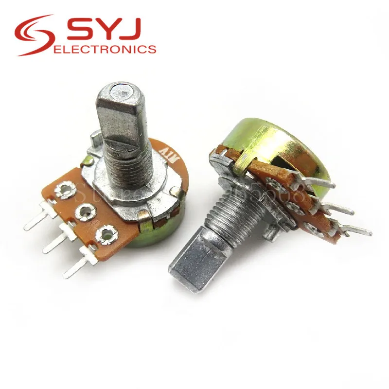 

5pcs/lot APAI 148 single-pole potentiometer A1M anti-handle length 15MMF with 41 steps In Stock