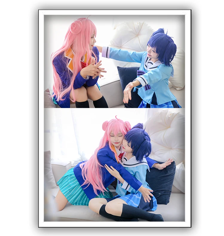 

Anime Happy Sugar Life Cosplay Costume Koube Shio women Cosplay Costume Girls JK Unifor Top+Skirt+Tie Halloween cosplay and wig