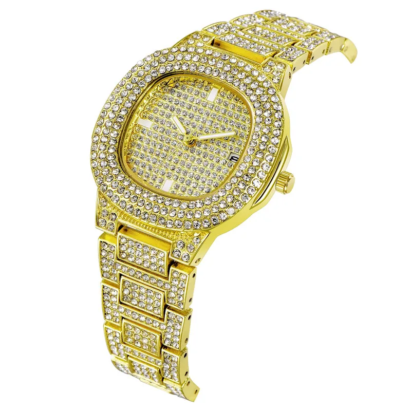 Women Diamond Luxury Brand Watches Ladies Simple Alloy Band Gold Date Gifts Quartz Wristwatches Relogios Feminino Fashions 2020