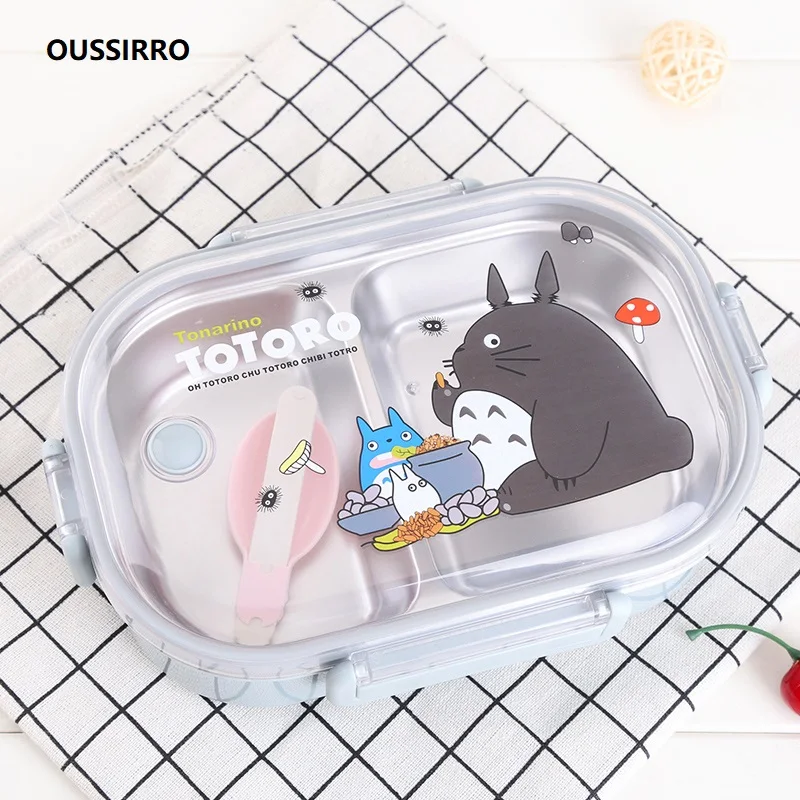 304 нержавеющая сталь Тоторо тепловой Ланч-бокс для детей и взрослых Bento Boxs
