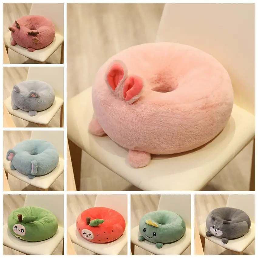 

Мультяшный кролик плюшевые супер удобные красивые набедренные круглые подушки сиденья для офиса красивые набедренные подушки
