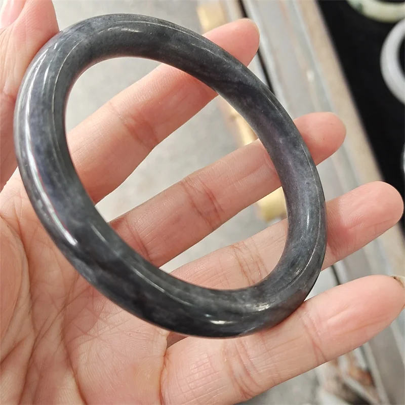 

Hot Selling Natural Hand-carved Jade Bangle 58-64mm Fashion Jewelry Bracelet Accessories Men Women Luck Gifts