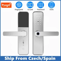 outdoor tuya app remotely smart fingerprint door lock waterproof wifi electronic door lock home security lock password lock