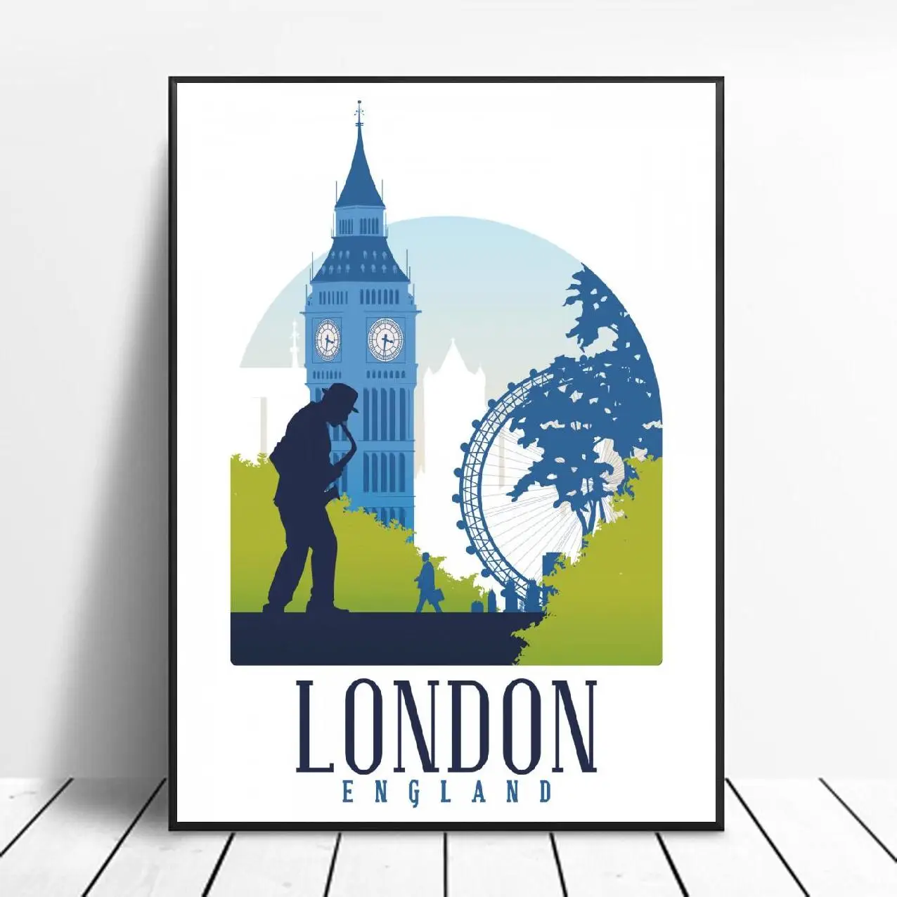 

Винтажный Лондонский настенный постер в стиле ретро с изображением на холсте, Современное украшение для спальни, гостиной, без рамки