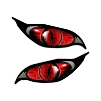 creative evil eye 2pcspair eyes car sticker accessories vinyl pvc 13cm12cm motorcycle car styling decal