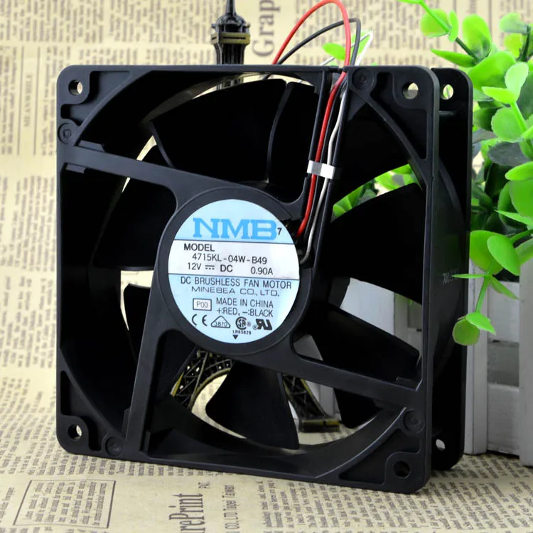 

FOR NMB 4715KL-04W-B49 12038 12cm 12V0.9A Dual Ball High Volume Fan