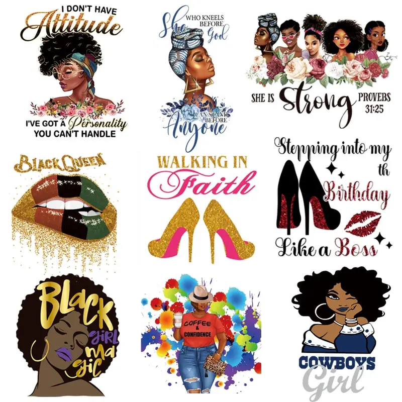 Термоклейкие Переводные нашивки для одежды сделай сам моющаяся женская футболка