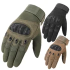 Тактические перчатки с пальцами, военные армейские митенки со вставкой, для пейнтбола, страйкбола, стрельбы, езды на велосипеде, с защитой от скольжения, для сенсорных экранов