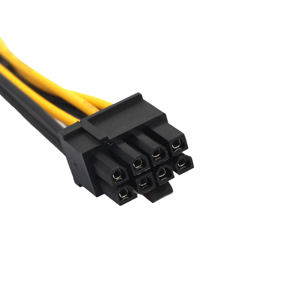 10pcs/lot 8pin to 2x8pin pcie Dual 8Pin PCIe 2 x (6+2pin) Graphics Video Card Power Cable Extension 30cm | Компьютеры и офис