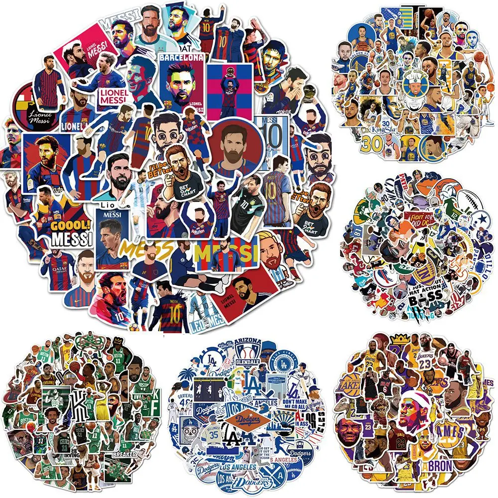 Football Basketball Sports Star Cartoon Sticker Suitcase Car Guitar Skateboard Refrigerator Decoration Pack Toys | Игрушки и хобби