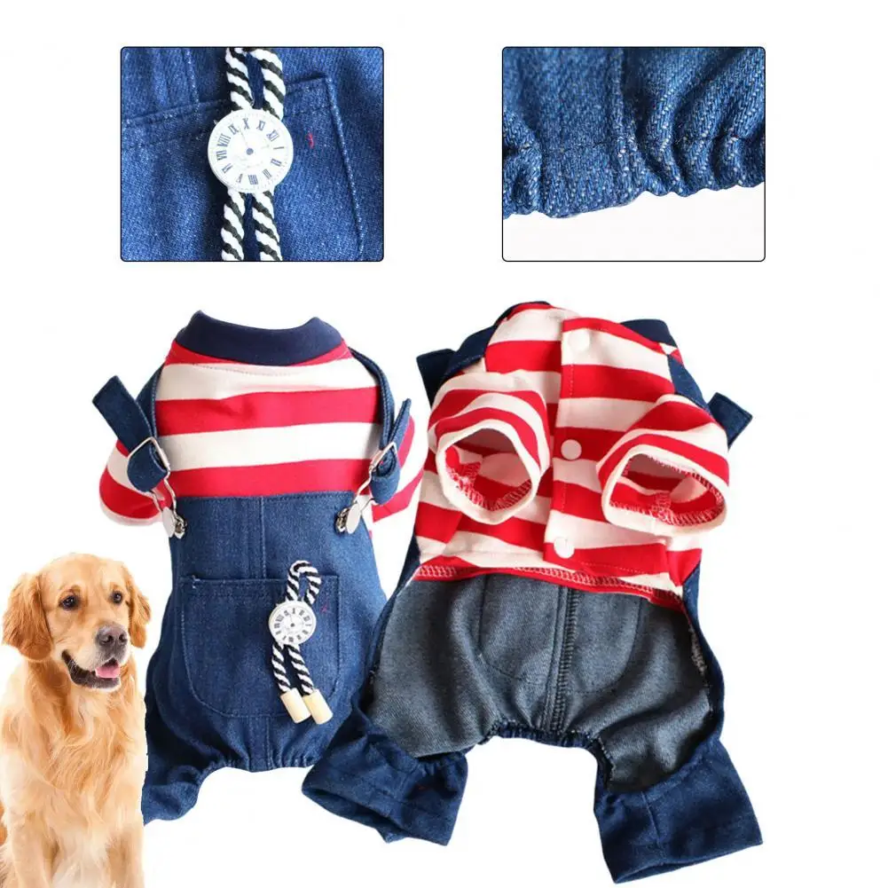 

Dress-up Soft Texture Cute Dogs Denim Clothes Costume Pet Accessories