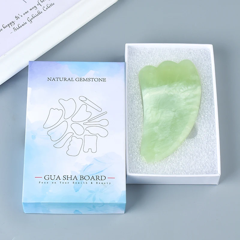Массажер для лица Xiuyan Jade Gua Sha массажер ухода за здоровьем с кристаллами массажа