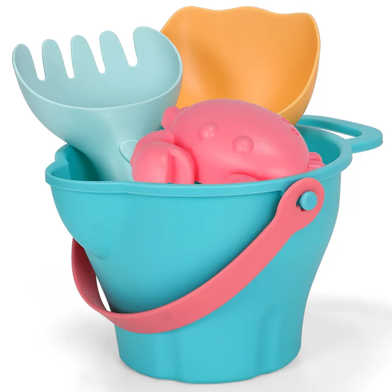 Summer Beach Toys for Kids 5-17pcs Sand Children Soft Silicone Bucket Playset Baby Outdoor Water Game Gift | Игрушки и хобби