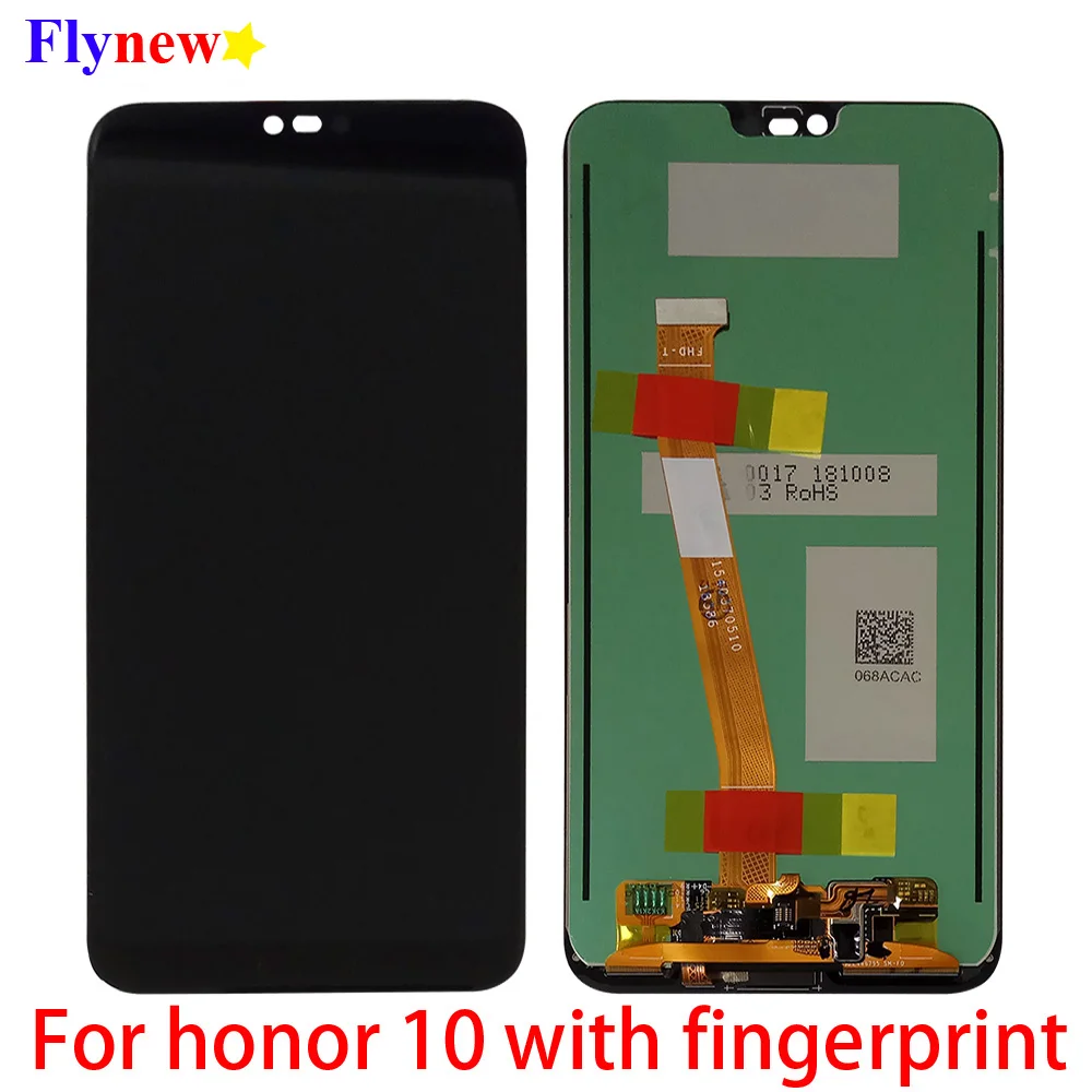 5 84 &quotЖК дисплей с технологией сканирования отпечатков пальцев для huawei honor 10 COL AL00