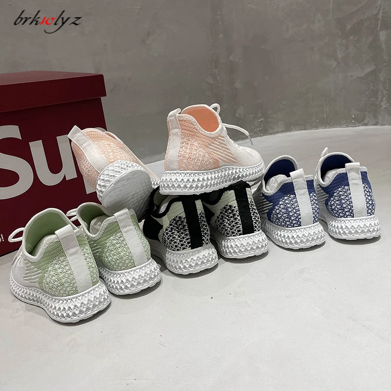 

Women Casual Shoes Summer Breathable Sock Shoes Slip On Walking Shoes Ladies Outdoor Sports Sneakers Women's Vulcanized Shoes