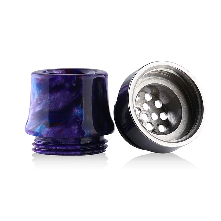 

1pc metal 810 resin drip tips with holes mouthpiece for vape rdta rda rta atomizer electronic cigtarette accessory