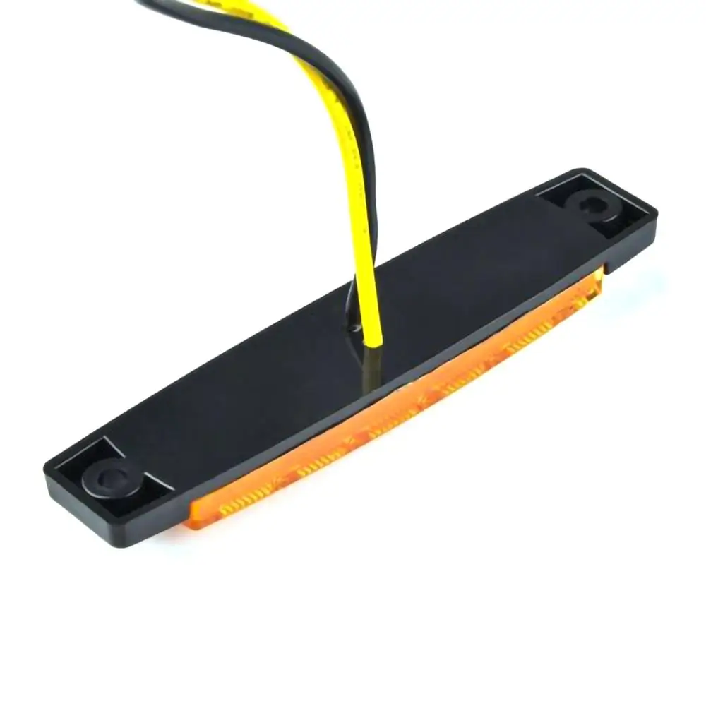 Универсальный 10 шт. 12v Янтарная светодиодные боковые габаритные фонари для