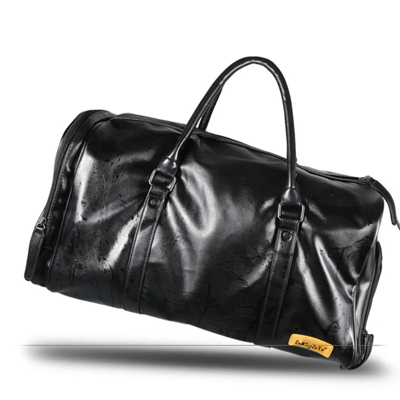 Мужской чемодан высокого качества из искусственной кожи дорожная сумка для