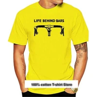 new tops cool t shirt life behind bars bicycle t shirt vintage triathlon cycler biker funny tee o neck tshirt homme