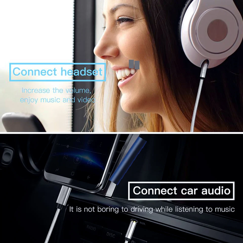 Usb type C до 3 5 мм Aux звуковая кабельная гарнитура динамик разъем для наушников