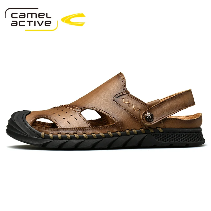 Мужские кожаные сандалии Camel Active мягкие дышащие легсветильник пляжные