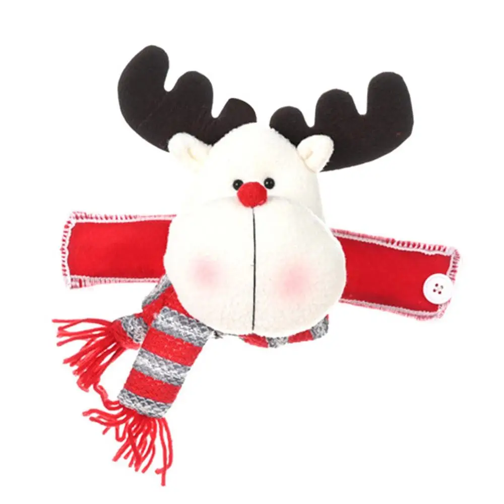 Оливковый Santa Clause Snowman Deer Dolls Curtain Buckle Christmas Decoration for Home New Year Party Decor weihnachtsdekoration#35 - Цвет: Оливковый