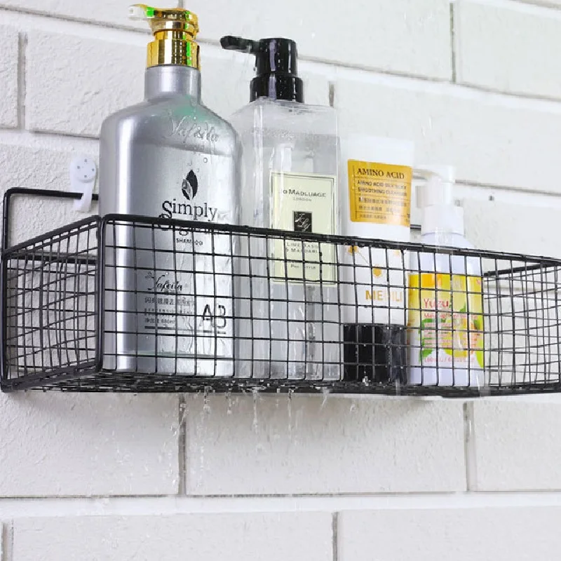 Полка Для Ванной комнаты без перфорации Полки хранения шампуня душа органайзер