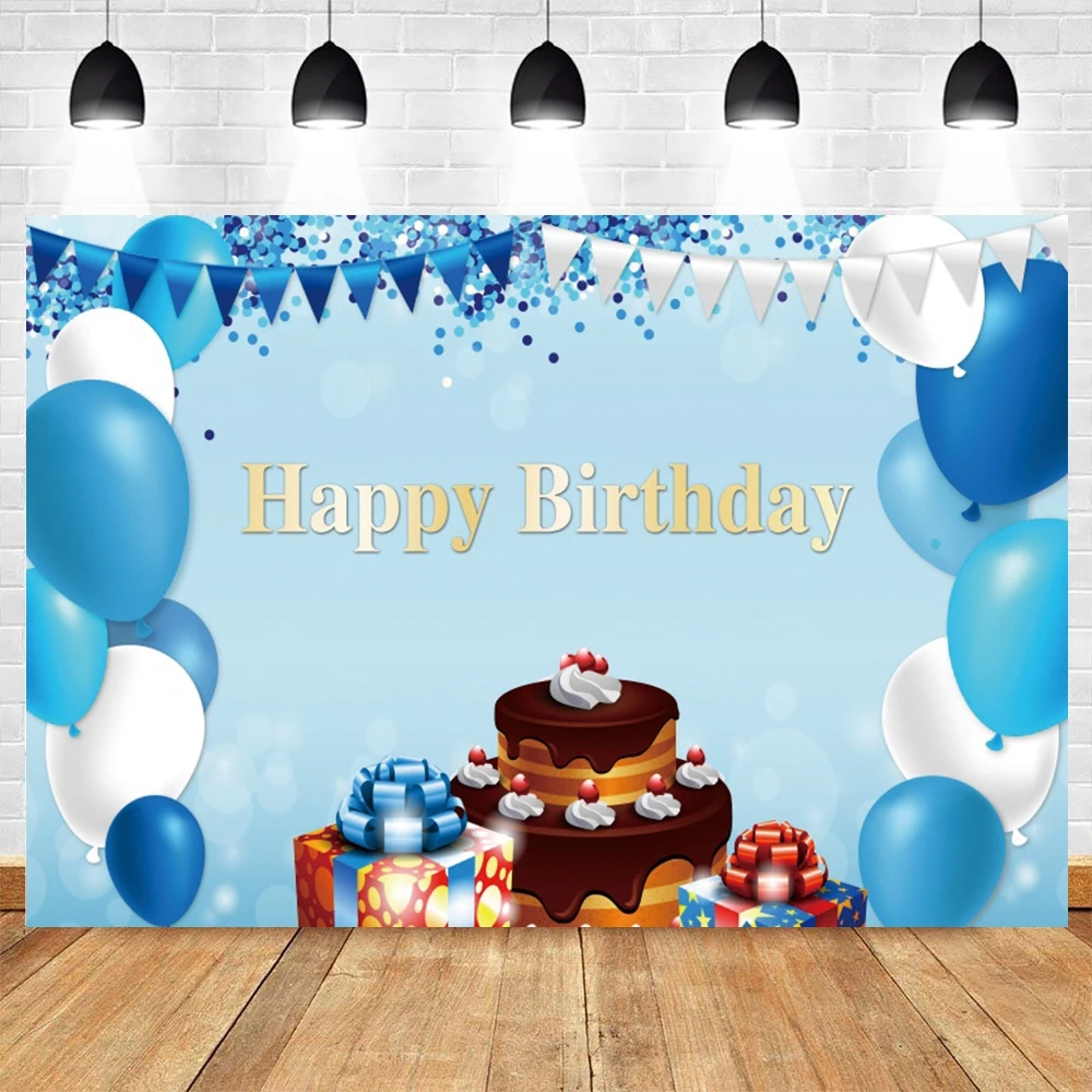 

Yeele голубой фон с флагами точками для День рождения фотосессия фон сладкий платье торт шар номер фон для интерьера для фотостудии