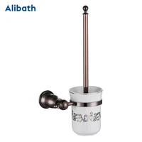 solid brass toilet brush holders mounted toilet brush holder with glass cup household products ceramic cup bath accessory