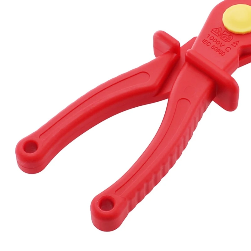 

Non-slip VDE Resistant Plastic Flat Nose Pliers Used for Clamping or Winding Wire Operation High Temperature Resistant