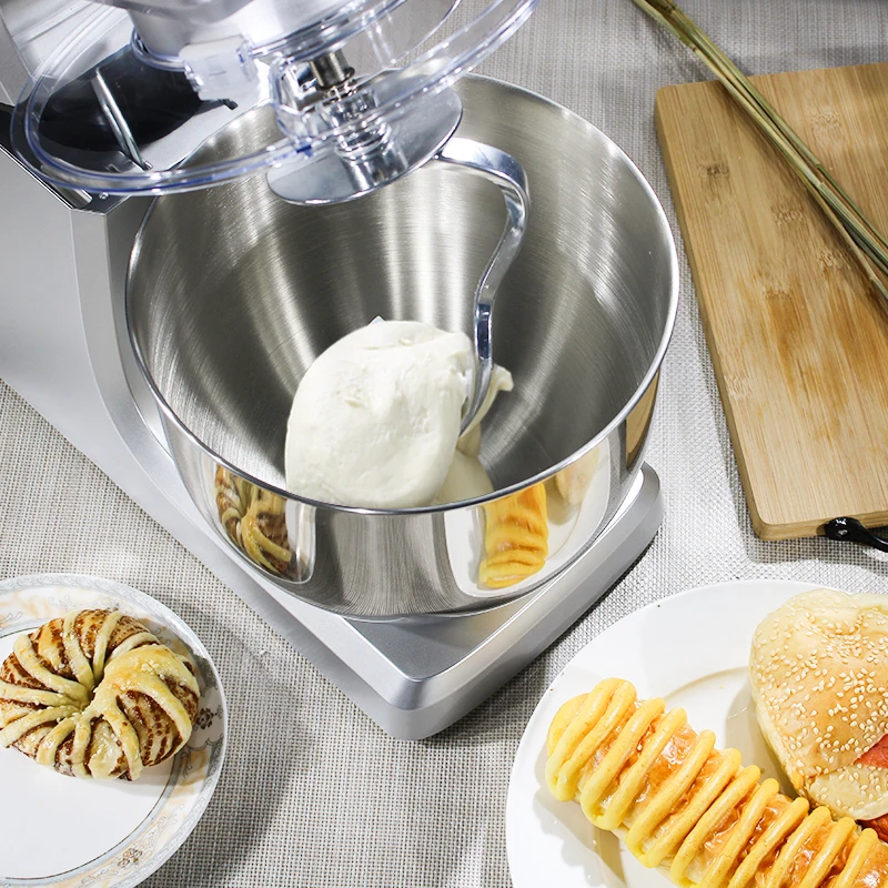 commercial stainless steel bowl 1500w powerful dough mixer household electric food mixer 7l egg cream salad beater cake mixer free global shipping