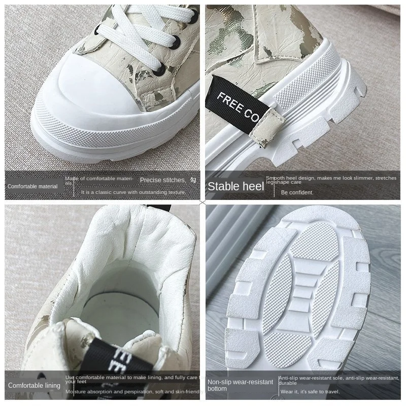 

Womens Fashion Vulcanized Shoes Woman Sneakers New Canvas Shoes Flat Fashion Comfortable High Shoes Women Zapatillas Mujer