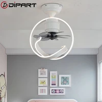 moderncreative ceiling fan lamp with lights for living room bedroom decor led ceiling fan light dining room remote control