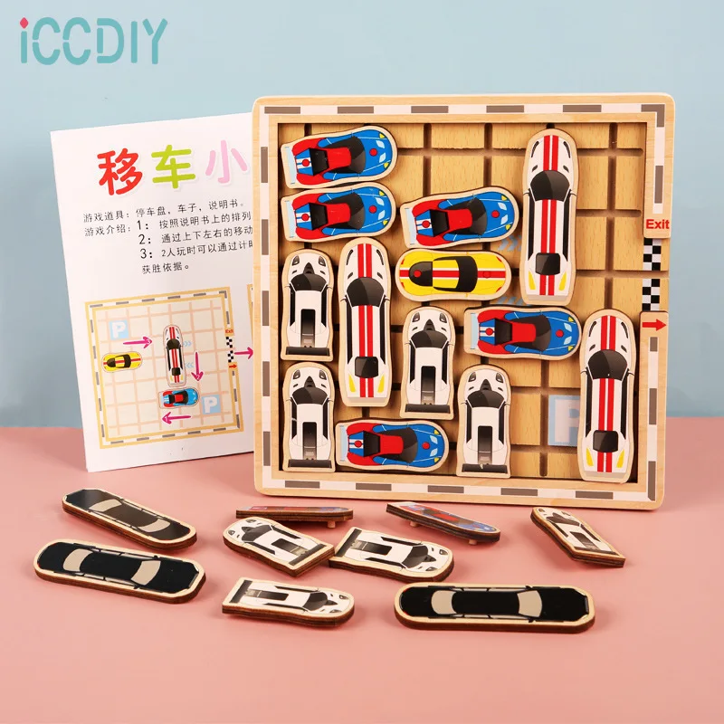 

Car Walking Maze Children Educational Logical Thinking Training Wooden Toys Parent-child Puzzle Montessori Game