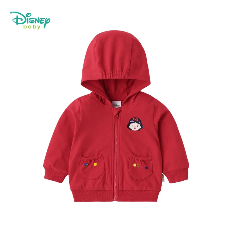 

Original Disney Children's Wear Girls' Sports Coat Spring And Autumn Children's Hooded Sweater Casual Baby Clothes
