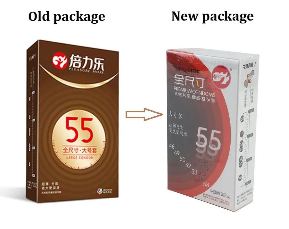 46/ 55 /58 мм Ультра тонкие большие презервативы большого размера для члена