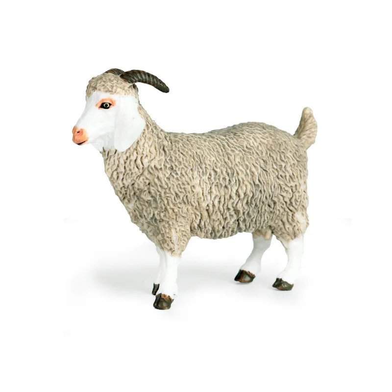 Ангорской козьей шерсти животных модель фигурку домашние тапочки в виде овечки