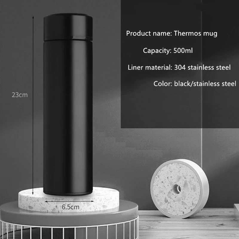 Термос из нержавеющей стали Изолированная бутылка Вакуумная чашка умная