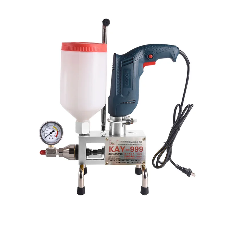 KAY-999 High Pressure Waterproof Grouting Machine 910W Injection Pump Epoxy/Polyurethane Grouting Liquid Leakage Tool