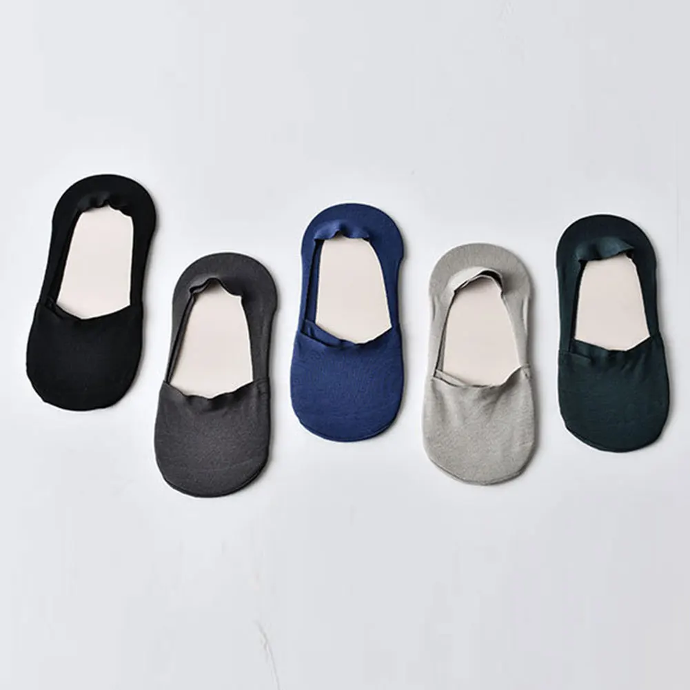 

Мужские хлопковые носки-лодочки, летние новые женские Повседневные Дышащие силиконовые Нескользящие носки с пальцами для йоги