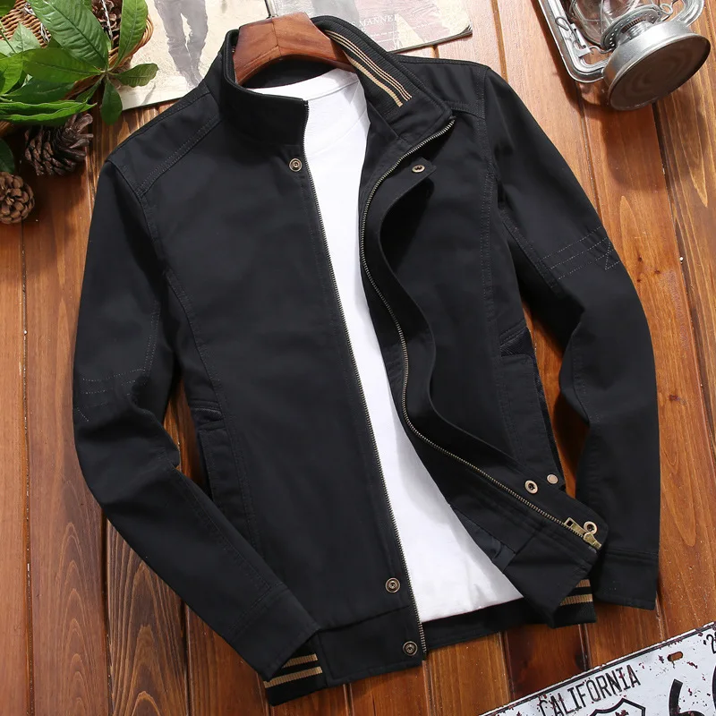 

Men Coats Jackets 2021 Korean Fashion Lightweight Men Casual Jacket Spring and Autumn Coat Lapel Thin Men's Bomber Jacket